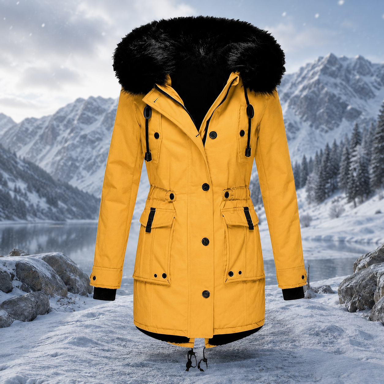 Warmer Baumwollmantel – Parka für die kalte Jahreszeit