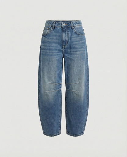 Lockere Jeans Damen mit ausgestelltem Bein