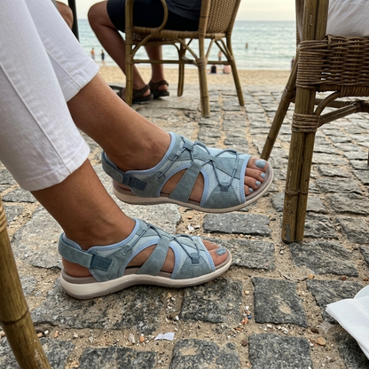 Bequeme Sandalen Damen mit verstellbaren Riemen – luftige Sommersandalen