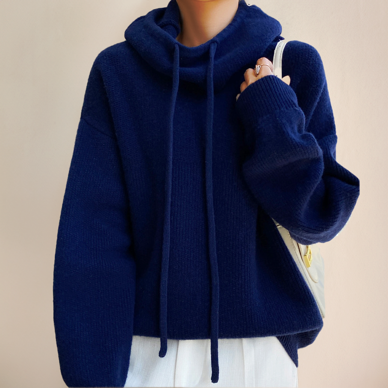 Oversized Hoodie Damen aus Baumwolle – Kapuzenpullover, Detailansicht