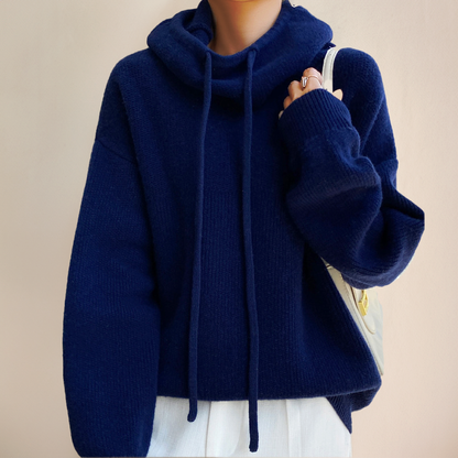 Oversized Hoodie Damen aus Baumwolle – Kapuzenpullover, Detailansicht