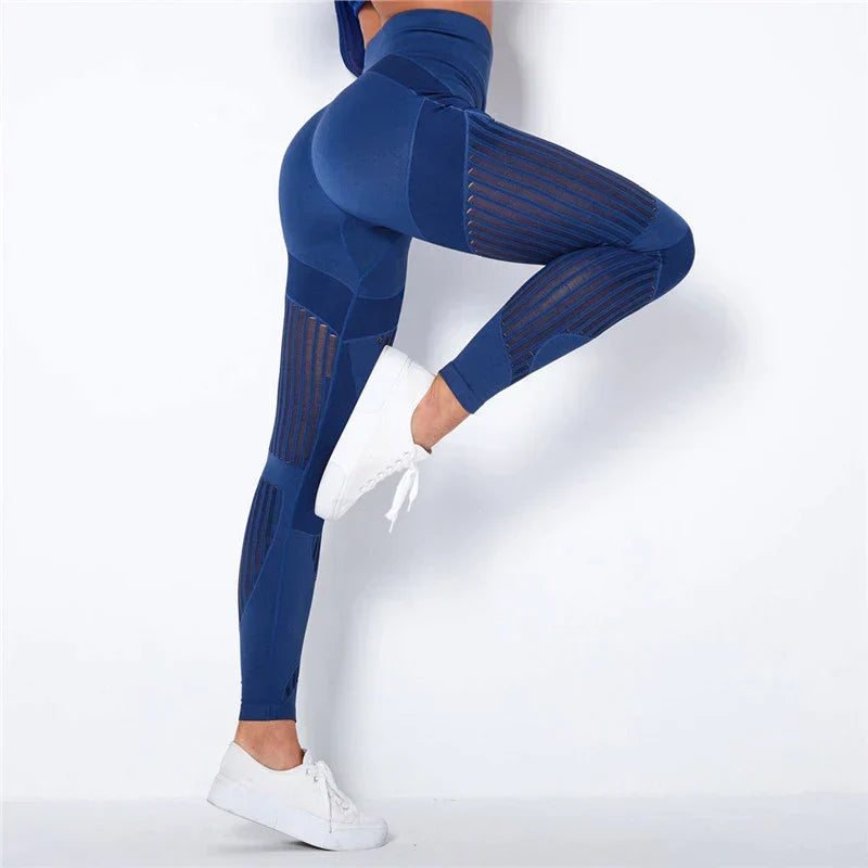 Blickdichte Sport-Leggings Damen aus elastischem Funktionsstoff
