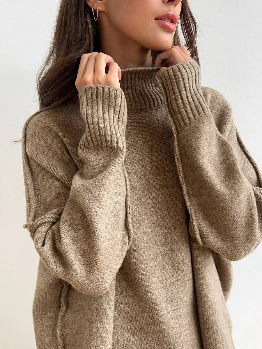 Strickset Damen in Khaki