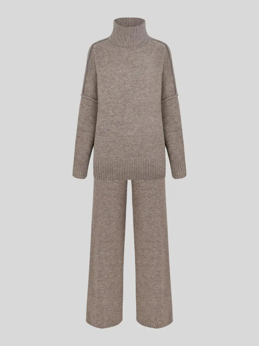 Strickset Damen in Dunkelgrau