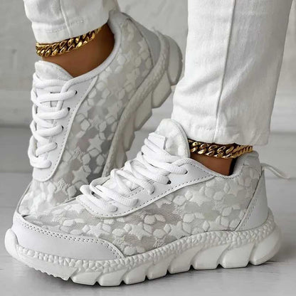 Bequeme Komfort-Sneaker Damen weiß