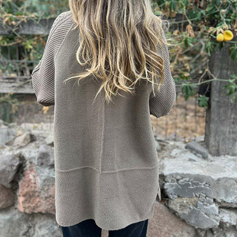 Eleganter Mantel Damen zweireihig – taillierter Wollmischmantel mit Reverskragen