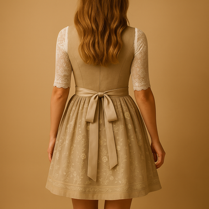 Traditionelles Kostümkleid Damen in Khaki
