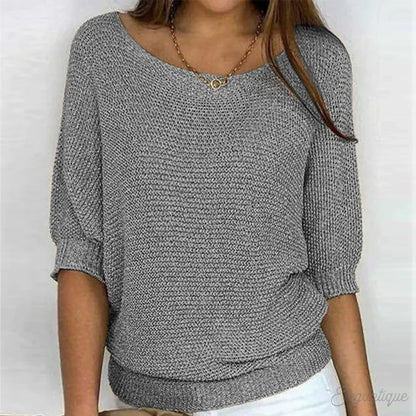 Eleganter Pullover Damen aus Baumwollmischung – weicher Strickpullover