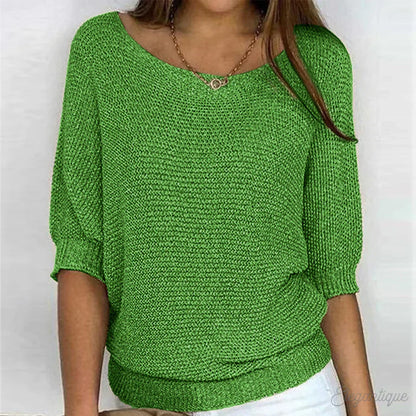 Eleganter Pullover Damen aus Baumwollmischung – weicher Strickpullover