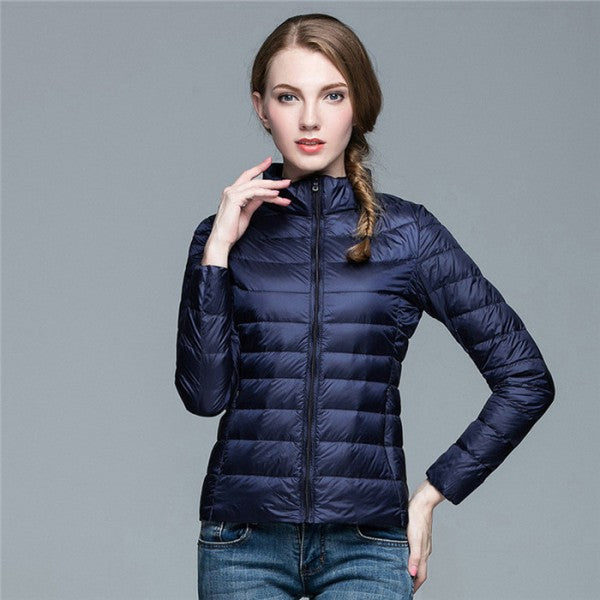 Gesteppte Winterjacke Damen mit Reißverschluss