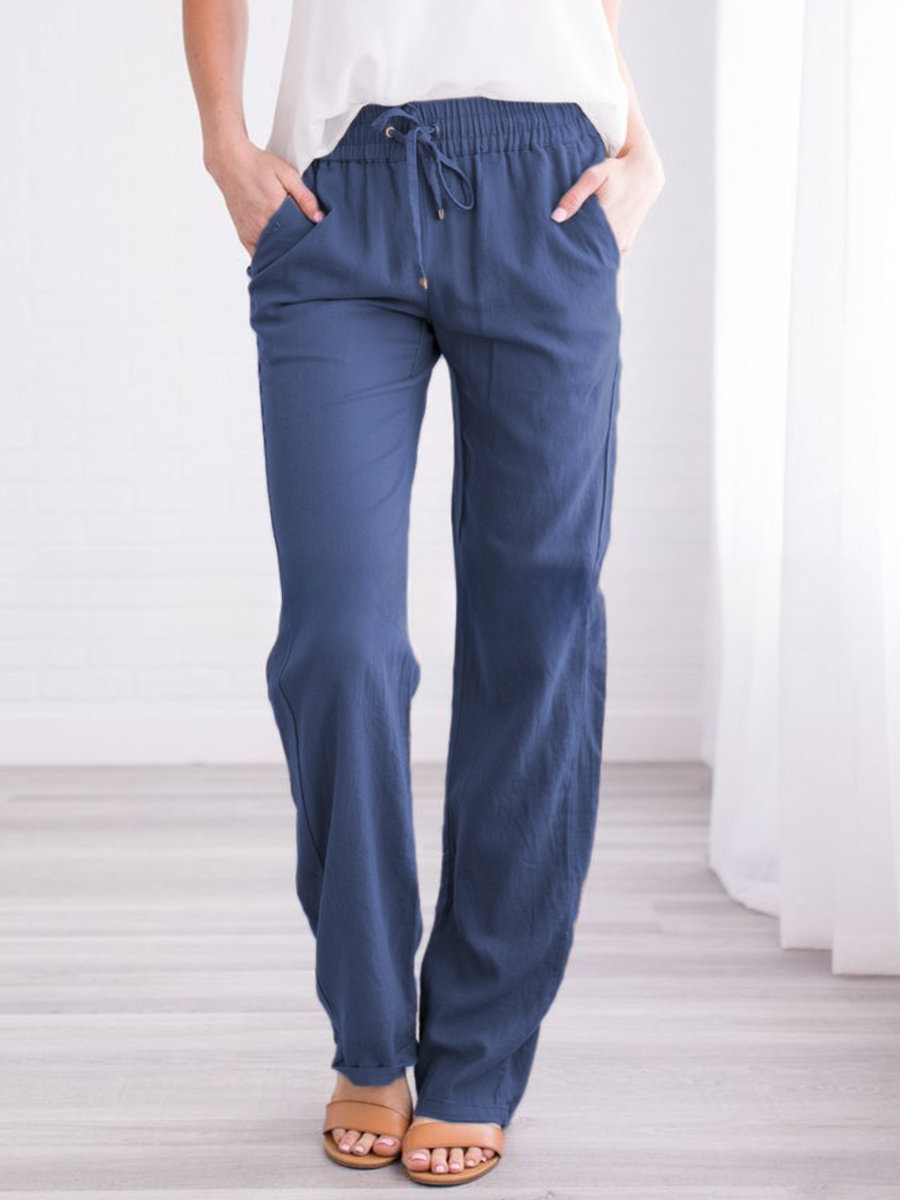 Leichte Damenhose aus Leinenmischung