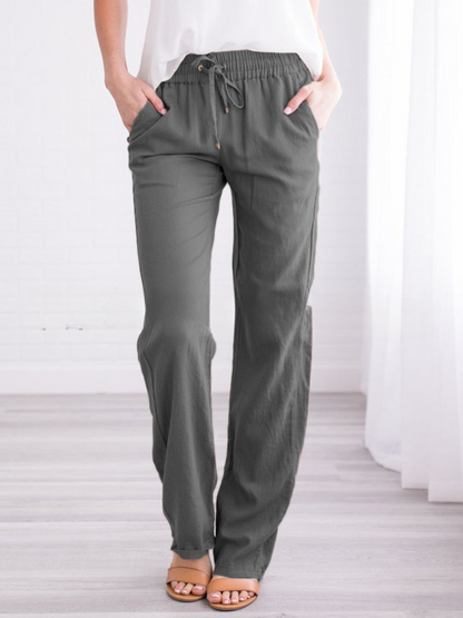 Luftige Freizeithose Damen mit elastischem Bund