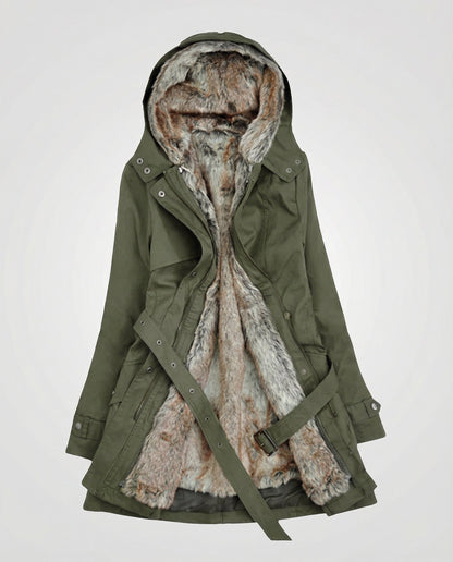 Warmer Wintermantel Damen lang