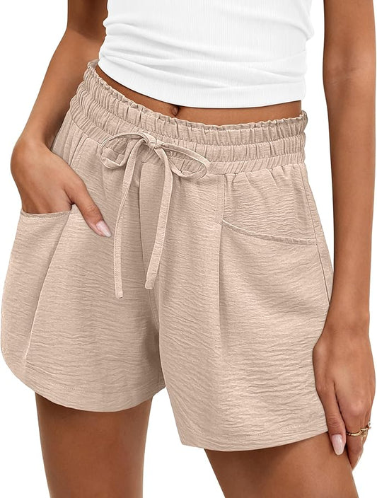 Bequeme Shorts mit elastischem Tunnelzugbund och praktischen Seitentaschen