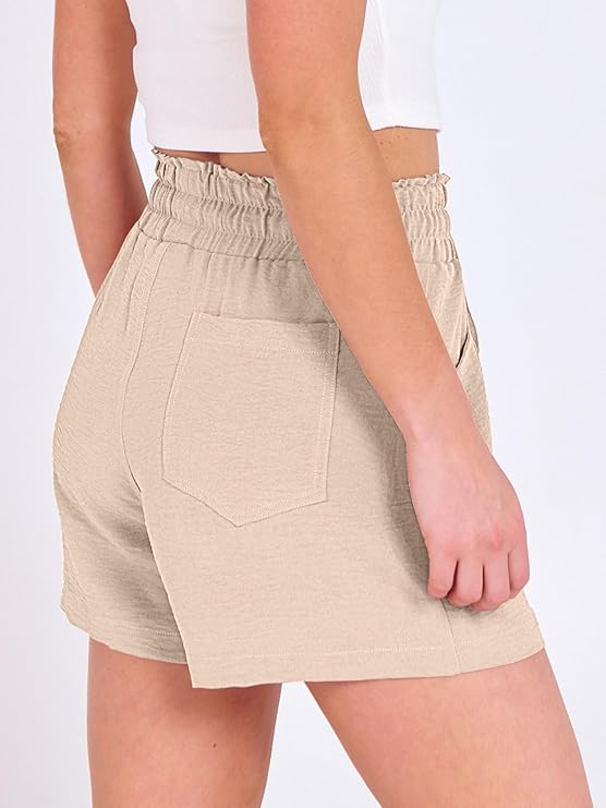 Bequeme Shorts mit elastischem Tunnelzugbund och praktischen Seitentaschen