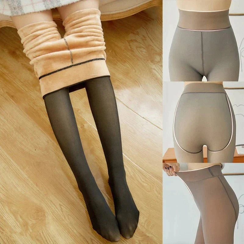 Damen Winter-Leggings gefüttert – warme Thermo-Leggings