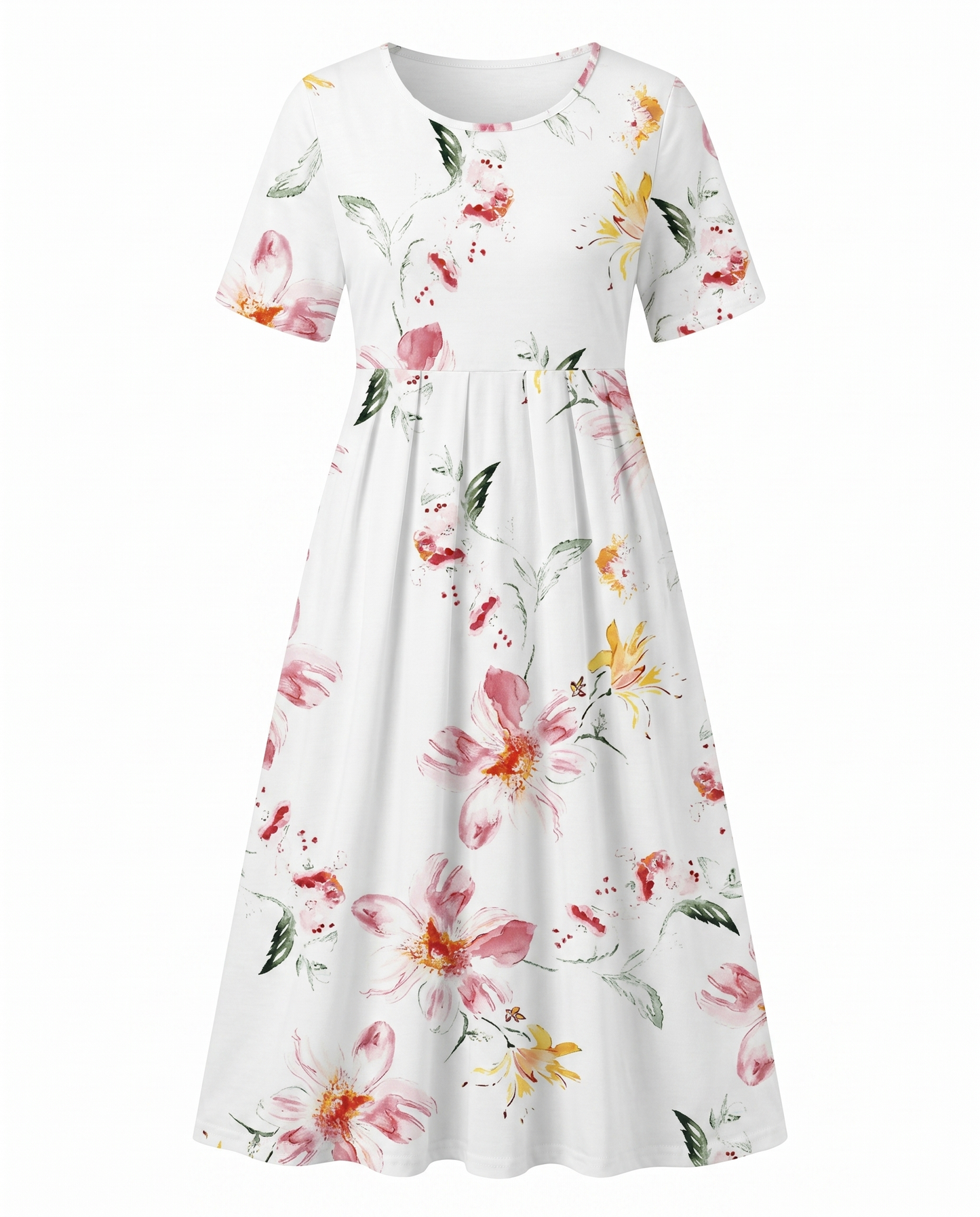 Damen Midikleid floral