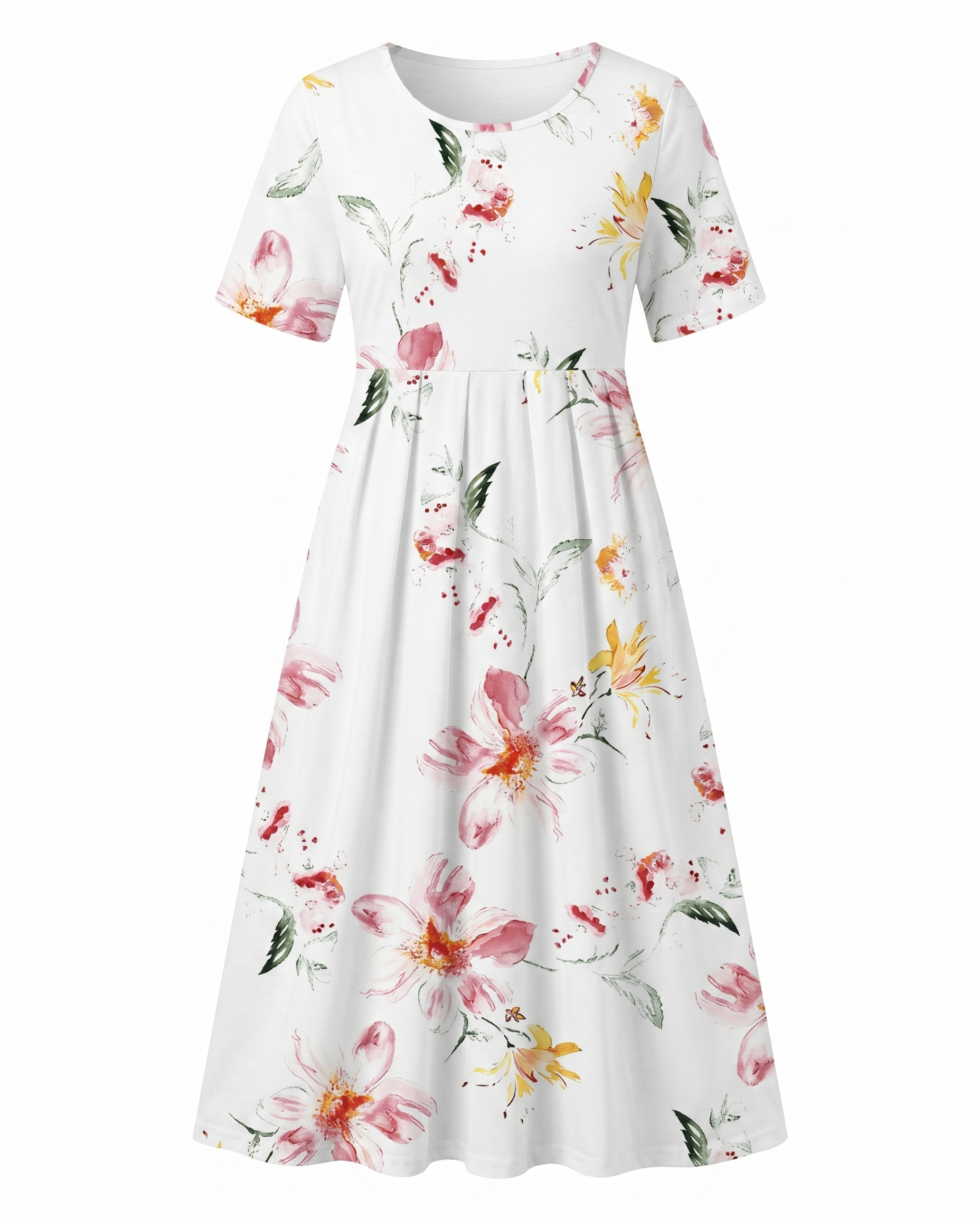 Damen Midikleid floral