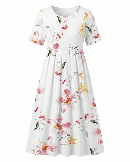 Damen Midikleid floral
