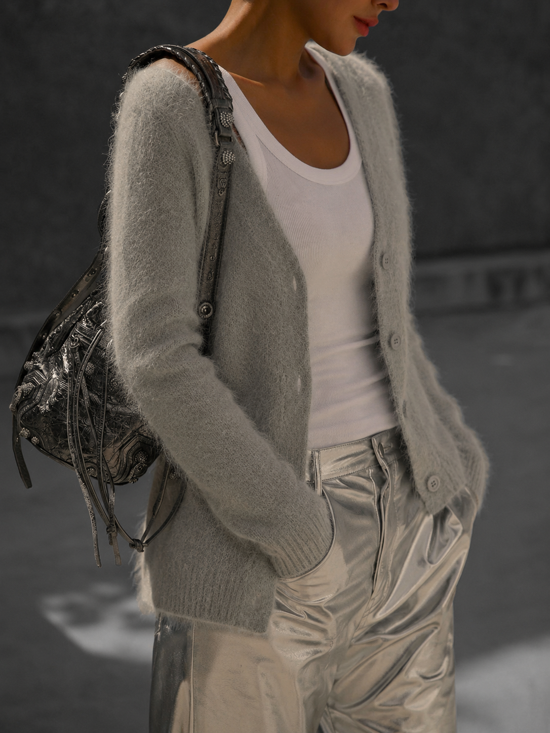 Oversized Strickjacke Damen lässig