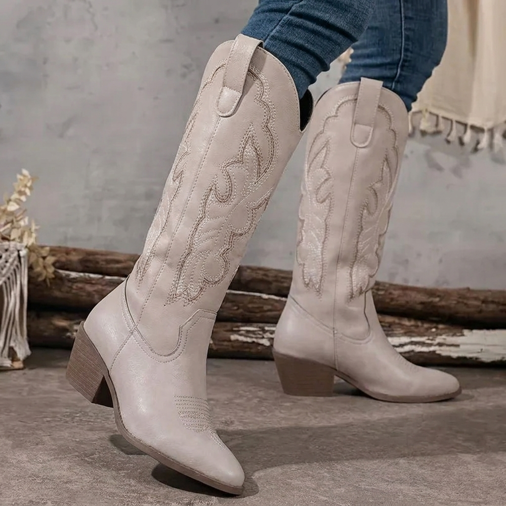 Westernstiefel Damen bestickt