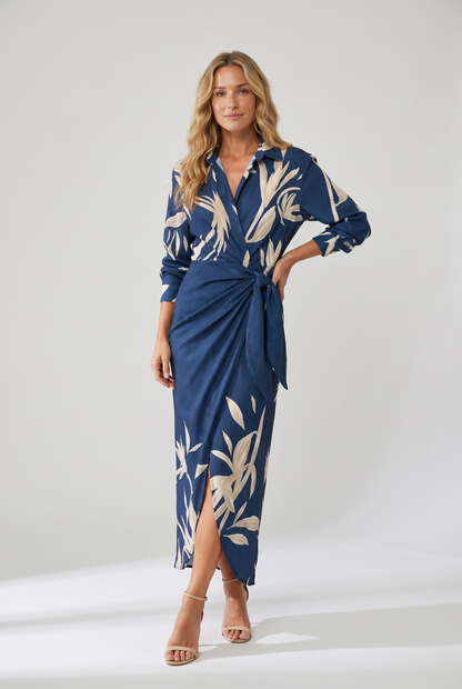 Sommerkleid Damen gemustert Maxi