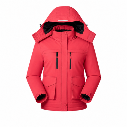 Damen Heizjacke mit Kapuze und USB beheizbare Jacke