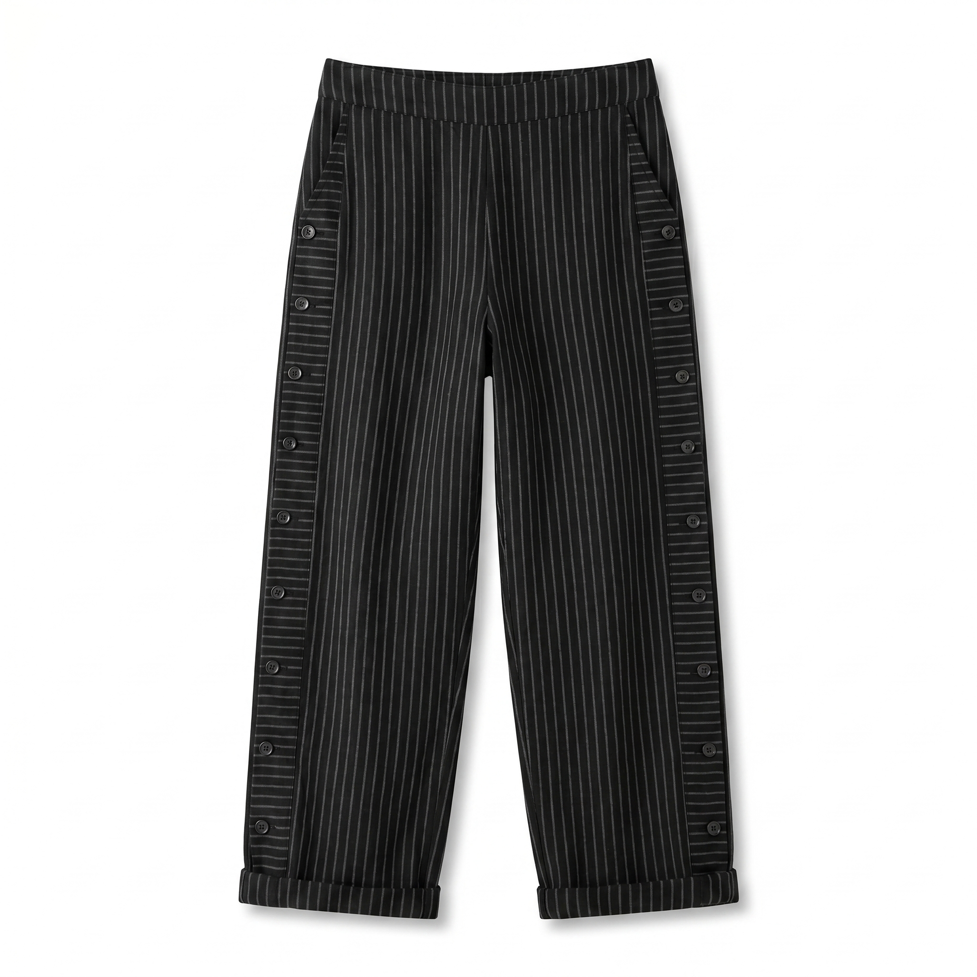 Streifenhose Damen in Rosa