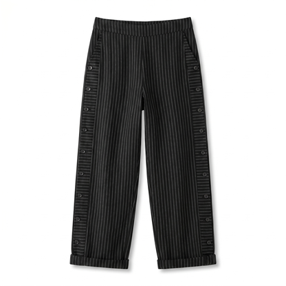Streifenhose Damen in Rosa