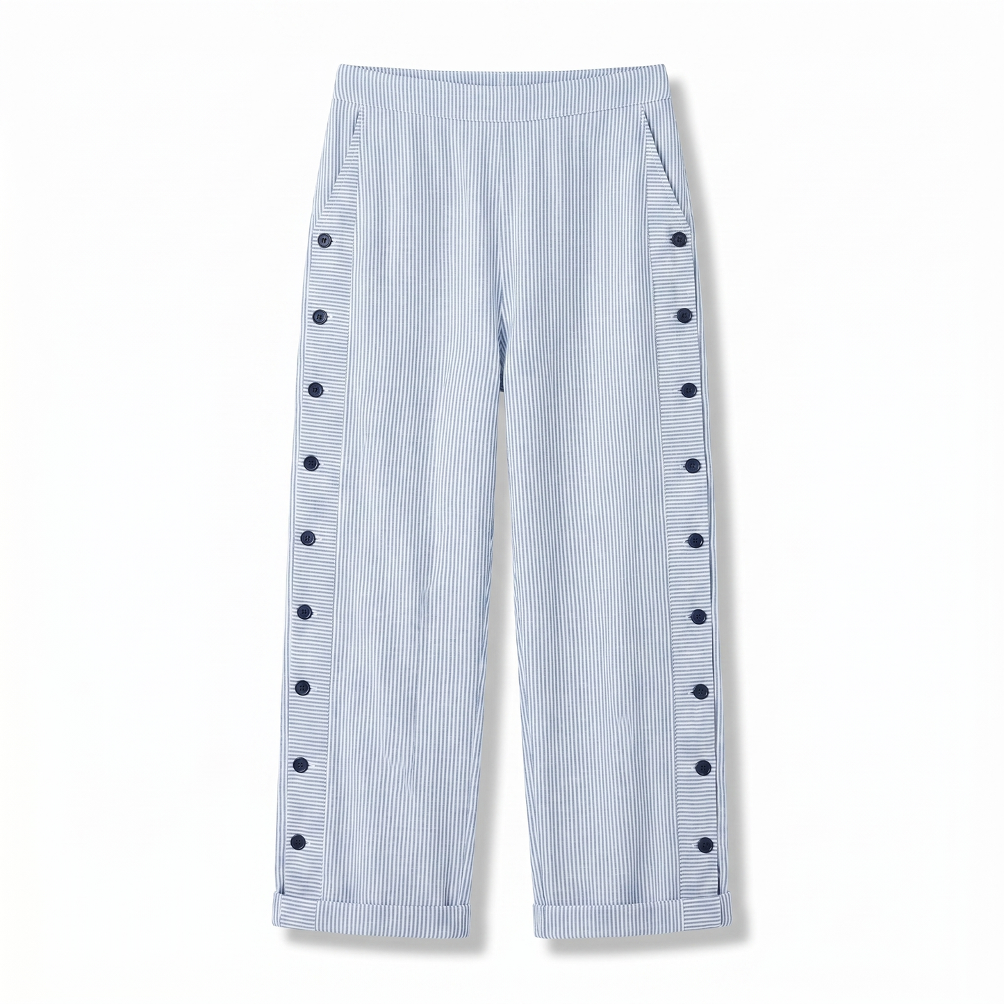 Gestreifte Hose Damen in Blau