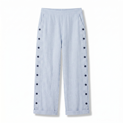 Gestreifte Hose Damen in Blau